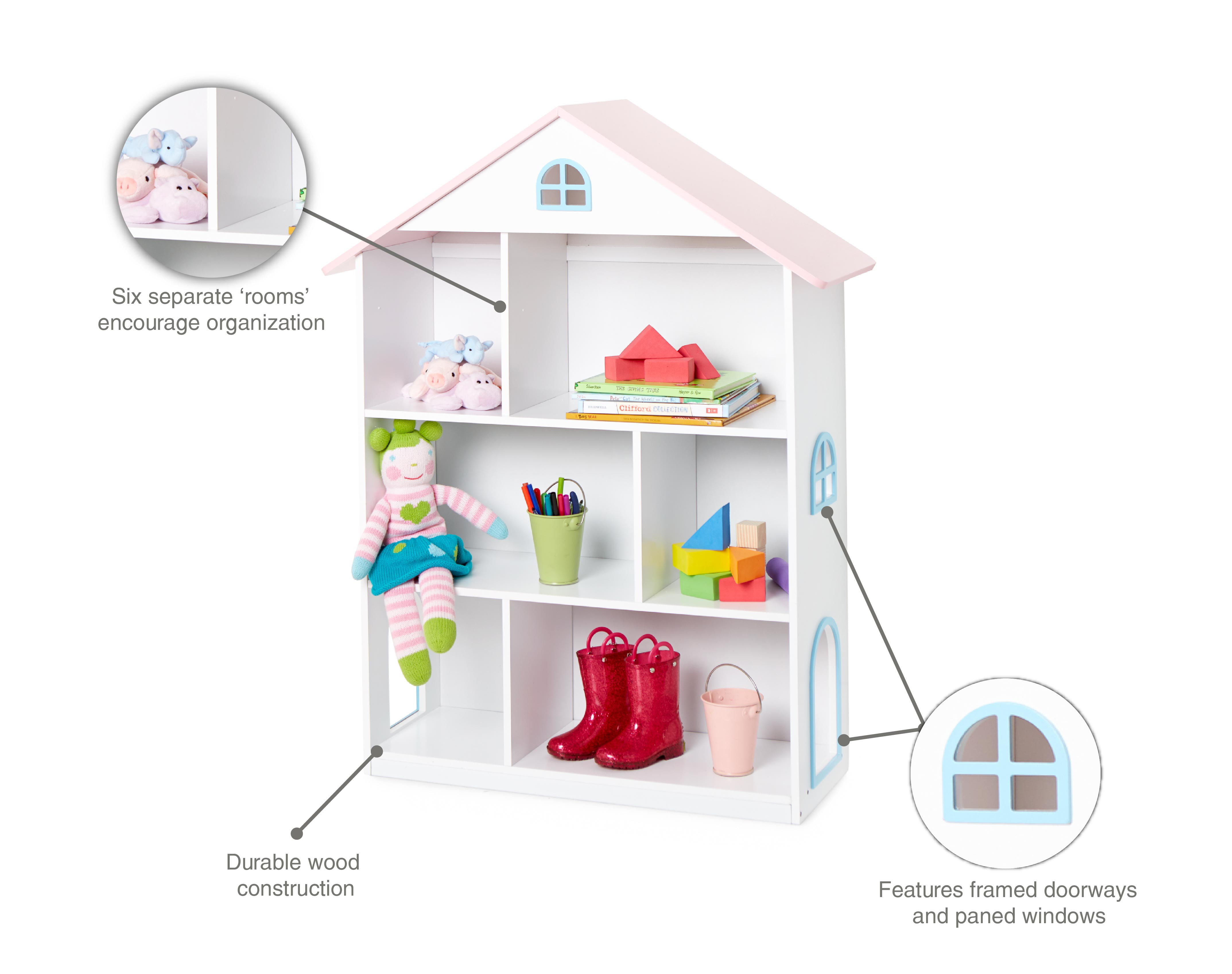 dollhouse bookcase walmart