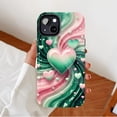 thumbnail image 2 of Valentine's Day Glitter Hearts Swirl Holographic Gradient iPhone Case Compatible with iPhone 11/12/13/14/15/16 (Pro Max/Plus) Couples Gift Idea, 2 of 9