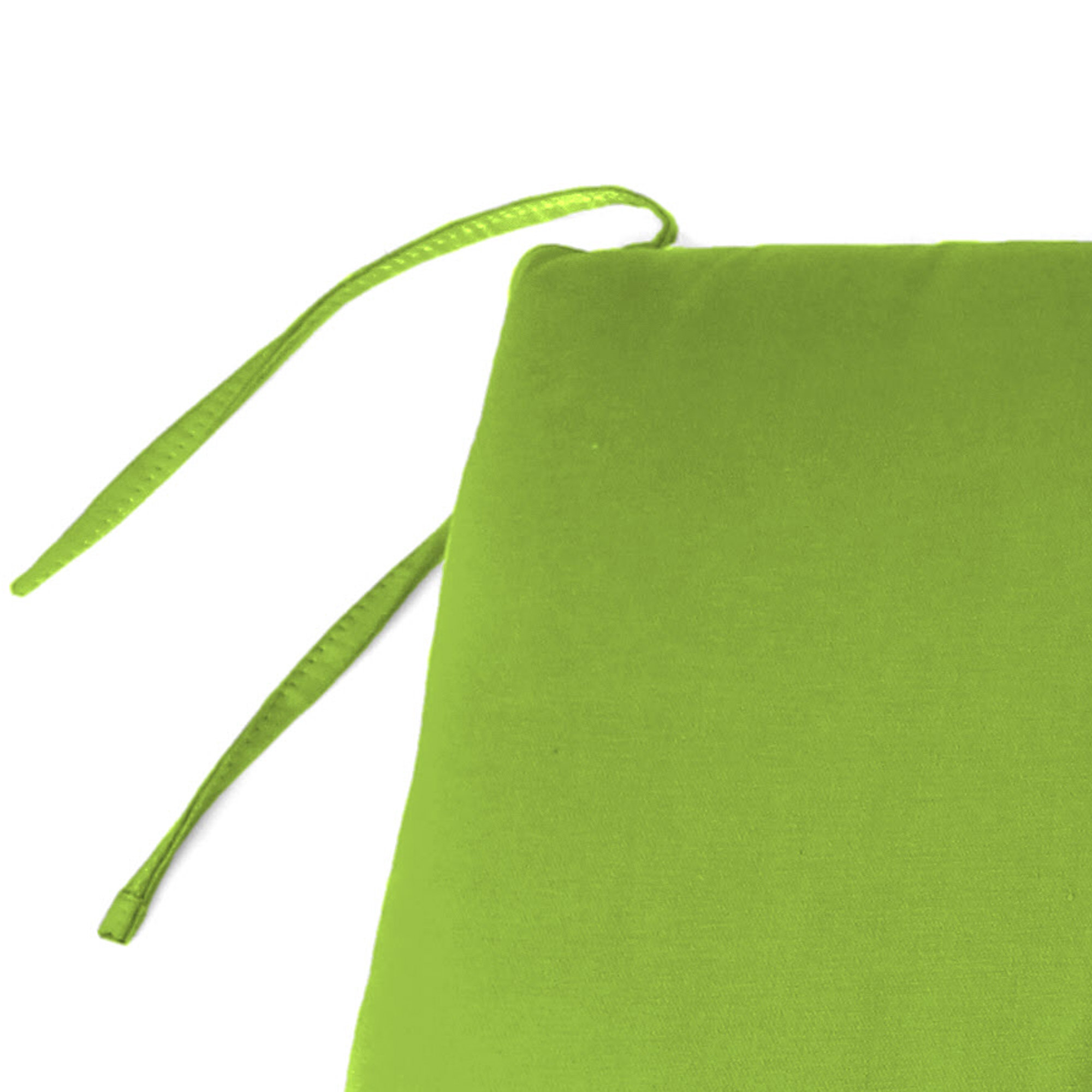Jordan Manufacturing 57" x 18.75" Greenery Lime Green Solid Rectangular Outdoor Settee Swing Bench Cushion with Ties