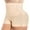 03# High Waisted Beige(2 Pack), variant on Womens Seamless Shaping Boyshorts Panties Tummy Control Underwear Slimming Shapewear Shorts