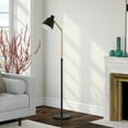 thumbnail image 2 of Evelyn&Zoe Elmer Two-Tone Floor Lamp with Metal Shade in Blackened Bronze/Brass/Blackened Bronze, 2 of 8