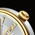 thumbnail image 5 of GUANQIN Relief Auspicious Tiger Inlaid Diamond Dial Automatic Self-Winding Mechanical Men Wrist Watch Business Stainless Steel Sapphire Crystal Waterproof Clock Luminous Day Date, 5 of 7