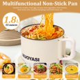 thumbnail image 2 of LOVEVER Electric Hot Pot with Over Heating and Dry Burning Protection Nonstick Electric Ramen Cooker 1.8L 450W Electric Pot Portable Hot Pot Electric Cooker for Ramen Steak Fondue Soup, 2 of 10
