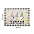 thumbnail image 3 of Sentmoon Savings Area Rug for Living Room Bunny and Egg Print Easter Door Mat Faux Wool Non Slip Entryway Rug for Bathroom or Front Door Use Christmas Gift, 3 of 6