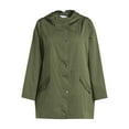 thumbnail image 5 of Time and Tru Women's Lightweight Anorak Jacket with Hood, Sizes XS-3X, 5 of 5