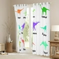 thumbnail image 3 of Erosebridal Dinosaur Curtains 38x45 inch,Dinosaur Blackout Curtains,Set of Ancient Dinosaur Curtains & Drapes,Jungle Animal Window Curtains 2 Panels Home Room Decor, 3 of 6