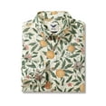 thumbnail image 3 of YIUME Men's Hawaiian Shirt Cotton Button-down Long Sleeve Aloha Shirt, 3 of 7