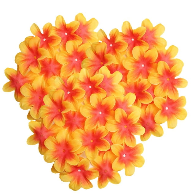 5 pétalos de hortensia de seda para decoración de mesa de boda, confeti floral naranja