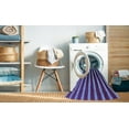 thumbnail image 2 of Ahgly Tapis d'Intérieur Lavable en Machine Carré Transitionnel Violet Foncé, 8 Pieds Carré, 2 of 7