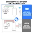 thumbnail image 5 of Akicon Bathroom Exhaust Fan with RGB LED Mode, 110 CFM 1.5 Sone Ultra Quiet Bathroom Vent Fan with 3CCT Light & Nightlight, Ceiling Mount, Remote Control, Round, White, 5 of 10