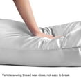 thumbnail image 4 of PiccoCasa Satin Body Pillowcases 2 Pcs Soft with Zipper Closure Silver Grey 20"x48", 4 of 7