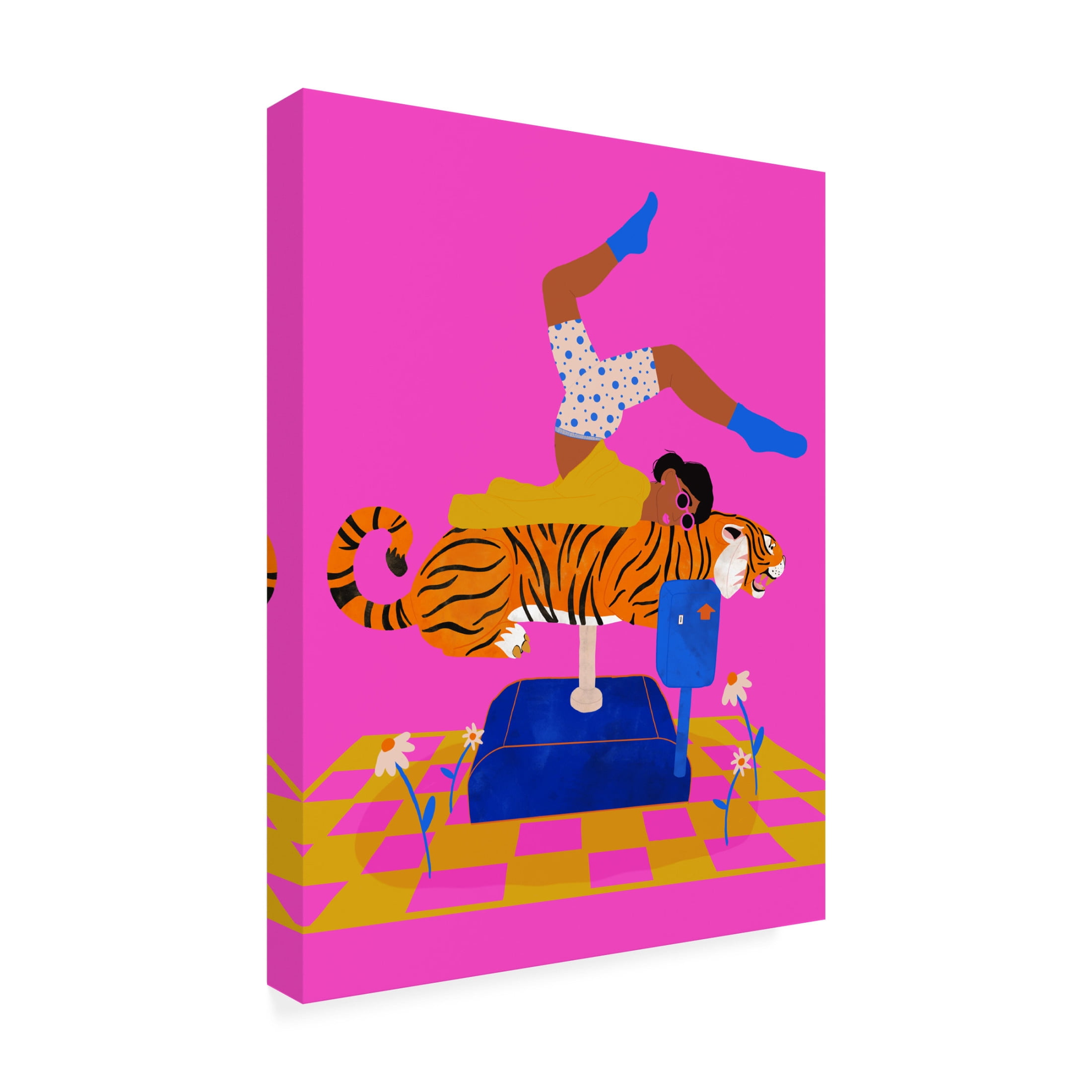 Trademark Fine Art Jota de jai Put a tiger in your heart Canvas Wall Art