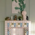 thumbnail image 3 of 36 pegatinas de azulejos de estilo mosaico, autoadhesivas, despegables y adhesivas, estilo bohemio y mediterráneo., 3 of 9