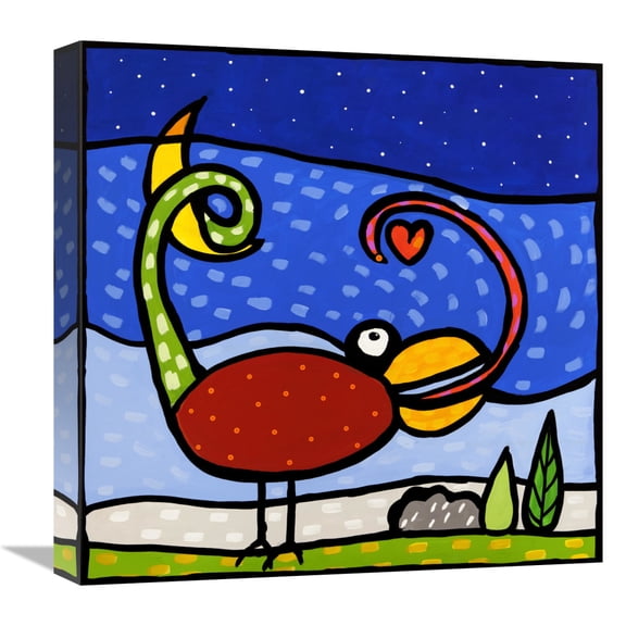 Global Gallery's 'Kama-Leo' by Wallas Stretched Canvas Wall Art