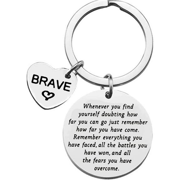Inspirational Keychain Best Good Friends Keychains Engraved Mantra Birthday Jewelry Gift Keychain for Her Women Men