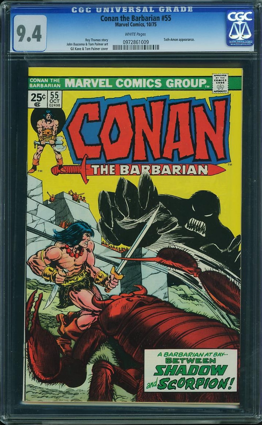 Cover of Conan the Barbarian #55