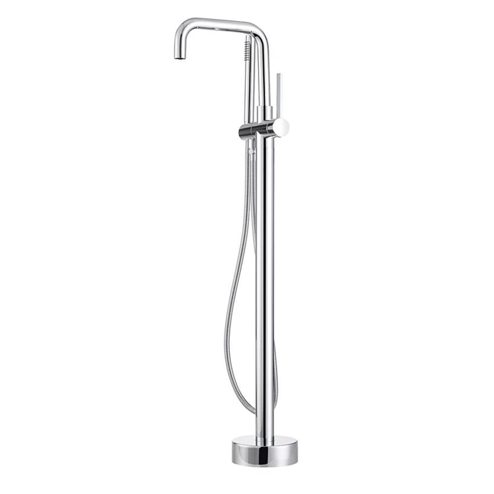 Vinnova 109215-BTF-PC Delara Freestanding Chrome Tub Faucet with Hand Shower, Polished Chrome
