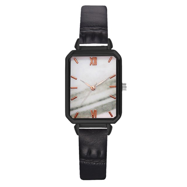 EDHITNR Liquidation Mode Populaire Montre Décontractée pour Femmes à Quartz Bracelet en Acier Inoxydable Montre Noire et Offres du Vendredi 90 % de Rabais