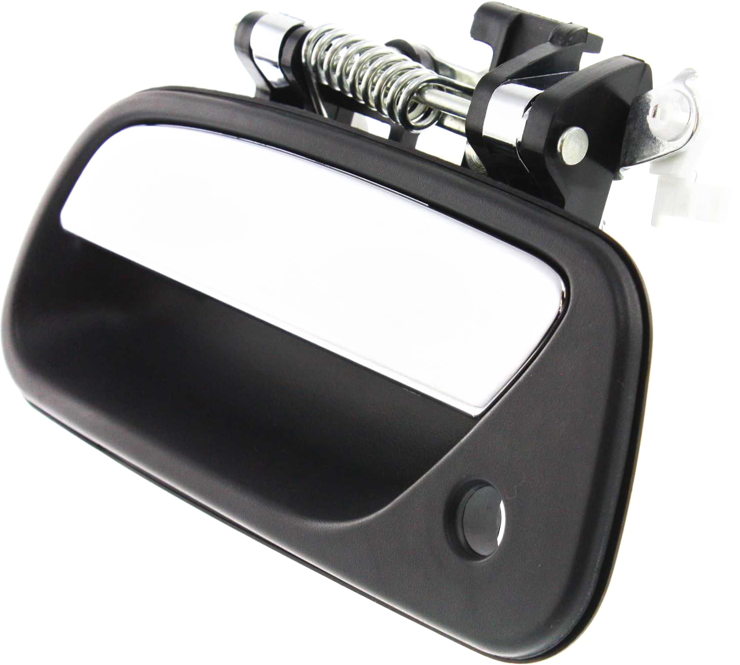 Replacement T462160 Exterior Door Handle Compatible with 1993-1998 Toyota T100 Front, Left Driver Black bezel with chrome lever