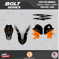 thumbnail image 3 of Kalair GFX Graphics Kit for Ktm MOTORCROSS 4-STROKE 250SX-F, 350SX-F, and 450SX-F (2011-2012) Bolt Series, 3 of 5