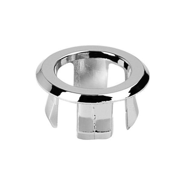 Juego De 4 Anillos Embellecedores Para Rebosadero De Lavabo - ABS Cromado, Ovalados