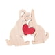 thumbnail image 2 of Rompecabezas de Arte de Madera de Conejo, Esculturas de Rompecabezas de Animales de Madera, Rompecabezas de corazón de Madera Educativo Familiar DIY, 2 of 9