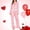 Pink, variant on Womens 2 Pieces Pjs Sets Pajamas Heart Bow Print Silk Pjs with Pants Feather Trim Long Sleeve Shirt Pj Pants Lounge Set Loose Fit Pants 2 Pacs Lounge Set