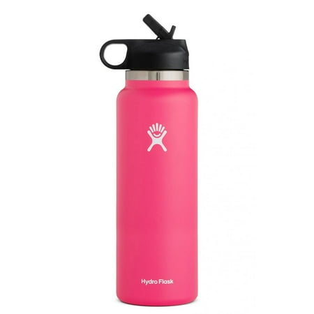 

Water Bottle Stainless Steel Wide Bore With Straw Lid