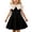 Black, variant on Bainana Toddler Princess Dress For Girls Color Block Bow Tie Strapless Sleeveless Party Birthday Tutu Gown For Kids Toddler Fashion Dresses Black Size 2-3 Years