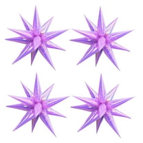 CYMYLAR Star Burst Balloon,26 "Rainbow Fantasy Purple Exploding Star Foil balloon, Suitable for Baby Shower Birthday Wedding Party Decoration（48pcs）