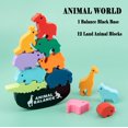 thumbnail image 4 of Juguetes apilables con bloques de madera AULEGU Animal Balance Game para niños, 4 of 6