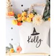 thumbnail image 4 of Personalized Name Witch Cotton Canvas Tote Bag, 4 of 5