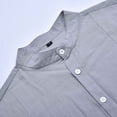 thumbnail image 5 of JLFKNG Mens Shirts Casual Short Sleeve Shirt Tops With Pockets Simple Solid Color Breathable Loose Fit Buttons Up Shirts For Men Comfy Mens Clothes, 5 of 7