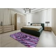thumbnail image 4 of Ahgly Company Indoor Rectangle Patterned Dark Purple Area Rugs, 6' x 9', 4 of 6