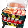 thumbnail image 5 of Alien Double Layered Insulated Lunch Bag with Two Compartments for Cold and Hot Food Storage - Large Capacity Refrigerated Meal Bag for Hand Carry - 7.1x11.4x16.1 inches, 5 of 6