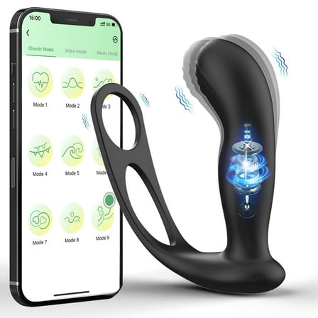 Birdsexy Male Dildo Prostate Massager Bluetooth APP Vibrator for Men Anal Plug Wireless Remote Butt Plug Adult Sex Toy for Couples