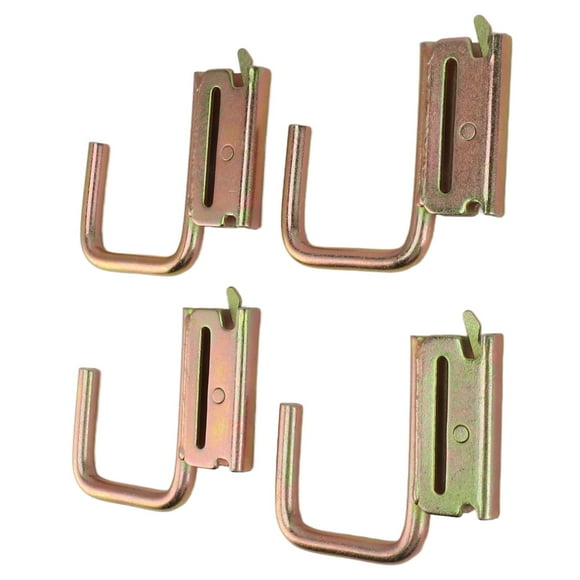 E Track J Hook, 4pcs Maximum Load 1200 Pounds Stable Space Saving Rustproof X Track J Hook for Marine Bedroom