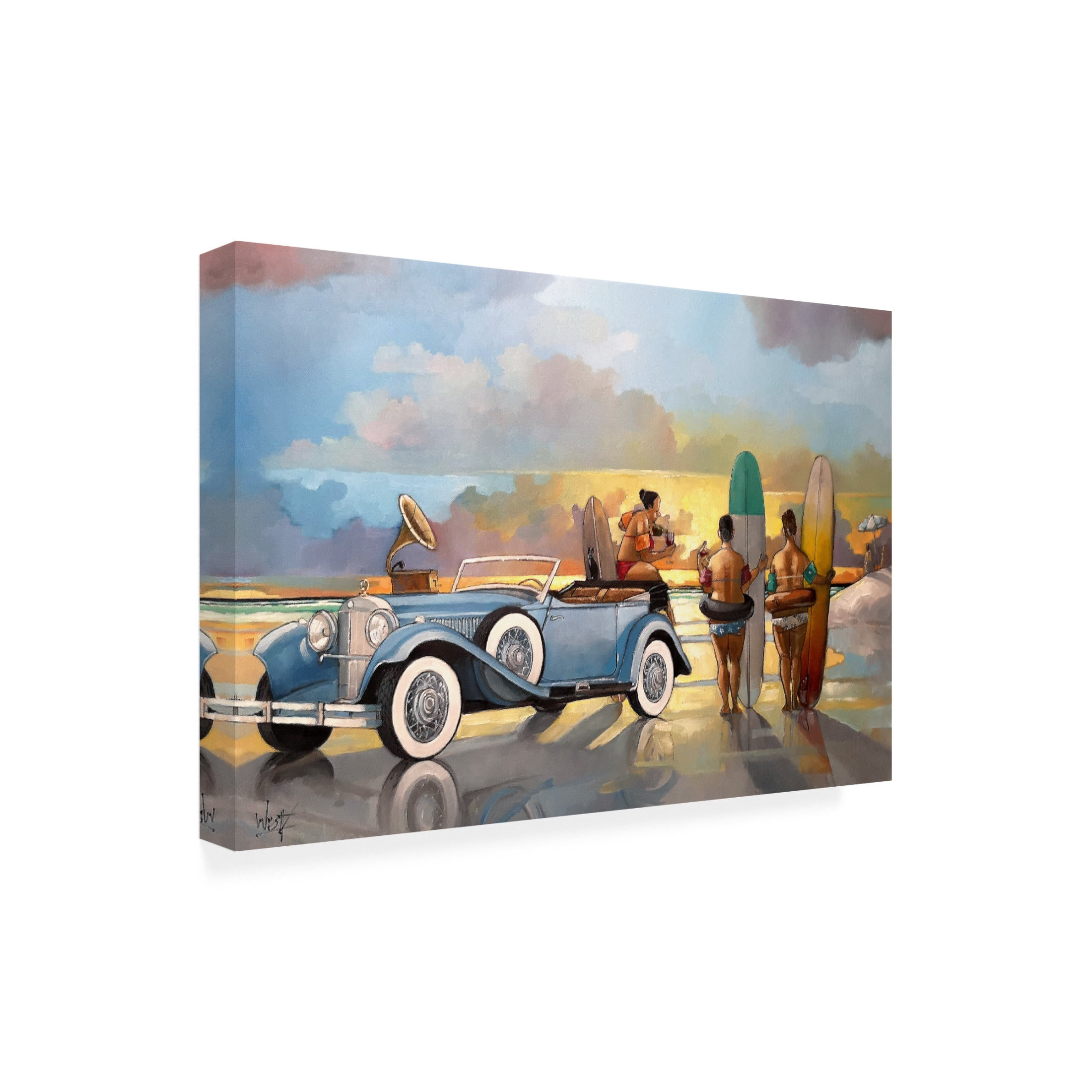 Canvas Wall Art - Ronald West 'Shubies' Wall Art for Living Room, Bedroom, or Office Décor by Trademark Fine Art - 24 x 16 Inches
