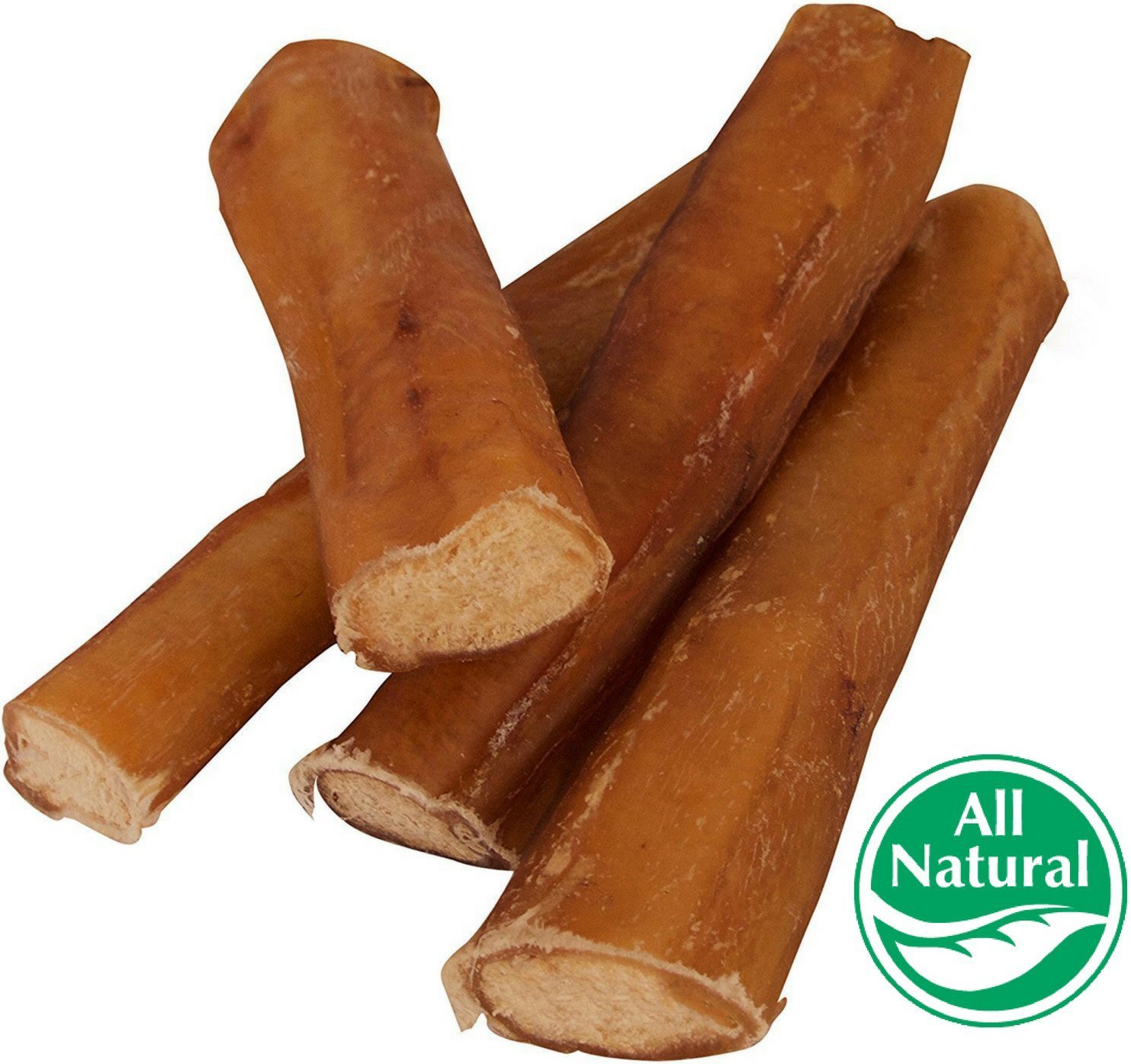 5" Straight Bully Sticks for Dogs [Large Thickness] (10 Pack) Natural