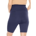 thumbnail image 3 of Stretch Is Comfort Women's Oh so Soft Luxe Maternity Biker Shorts | Adult Small- 2x, 3 of 6