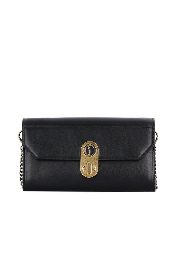 Elisa Black Calf Paris Convertible Shoulder Belt Bag