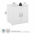 thumbnail image 3 of Studio C Office Storage Cabinet with Doors in White - Engineered Wood, 3 of 6