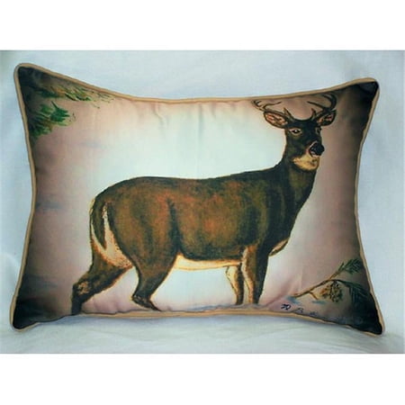 Betsy Drake HJ236 Deer in Snow Art Only Pillow 15 x22