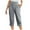 Gray, variant on Wide Leg Linen Pants for Women Capris Breathable Stylish Relaxed Fit Wide Leg Slacks Pants Elastic Stretch Mid Rise Palazzo Pants Solid Pleated with Pockets Sweatpants Sports Clubs Gray