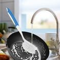 thumbnail image 4 of Kitchen Sink Dishwashing Brush, Stiff Bristles Built-in Spatula, Stainless Steel, Powerful Scrubbing, Ergonomic Handle, Family Kitchen, Cleaning Pots Pans, Dishwashing Tool, Heavy Duty TOPLIU, 4 of 7