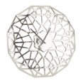 thumbnail image 6 of DecMode 24" Silver Aluminum Geometric Wall Clock with Cut Out Design, 6 of 8