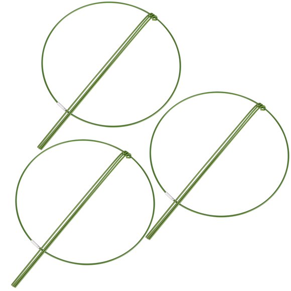 3PCS Plant Support Climbing Shelf Flower Potted Plastic Rose Iron Sturdy And Strong Plants Green Peony Tomato Stand