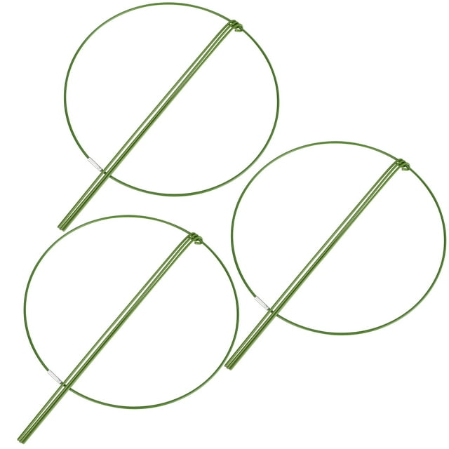 3PCS Plant Support Climbing Shelf Flower Potted Plastic Rose Iron Sturdy And Strong Plants Green Peony Tomato Stand