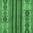 thumbnail image 1 of Ahgly Company Indoor Square Abstract Emerald Green Modern Area Rugs, 8' Square, 1 of 4