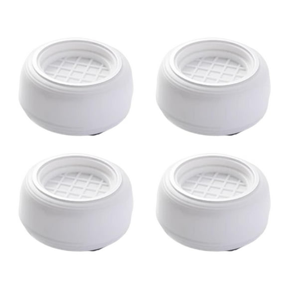 4 almohadillas antivibración para lavadora, protección de suelo multiusos. Blanco